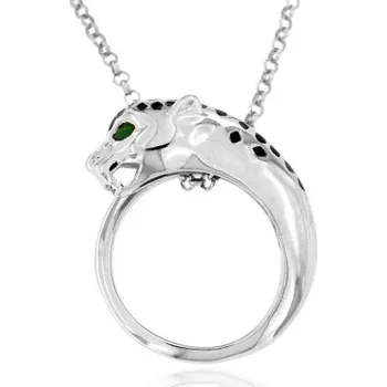 Náhrdelník Zlatnictví U Kostela Stříbrný náhrdelník s přívěskem pantera 389265959