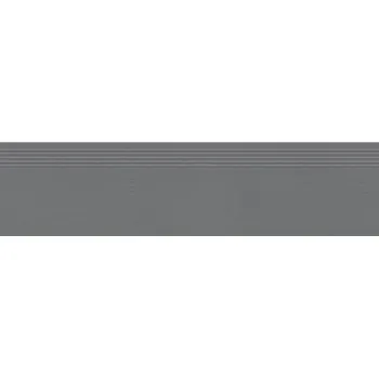 Dlažba Industrio graphite - schodovka rektifikovaná 29,8x119,8 šedá, matná 6004099
