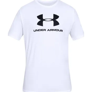 Pánské tričko Under Armour Sportstyle Logo SS 1329590-100 bílé
