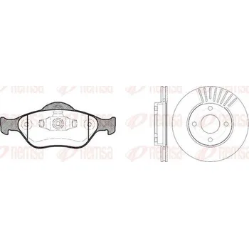 Brzdový komplet brzdy ford fusion,ford fiesta,přední brzdová sada