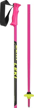 Sjezdová hůlka LEKI Racing Kids růžové/černé/bílé/žluté
