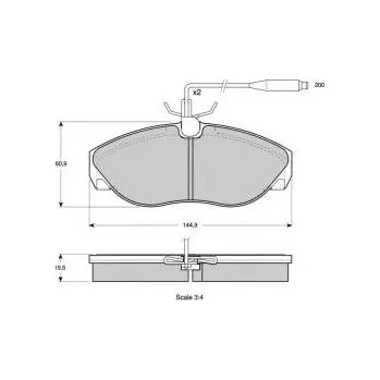Brzdová destička PŘEDNÍ BRZDOVÉ DESTIČKY FERODO