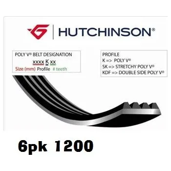 plochý řemen 6pk 1200