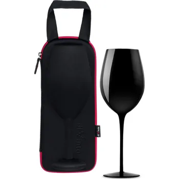Sklenice Divinto slavnostní obří sklenice na víno 870 ml černá