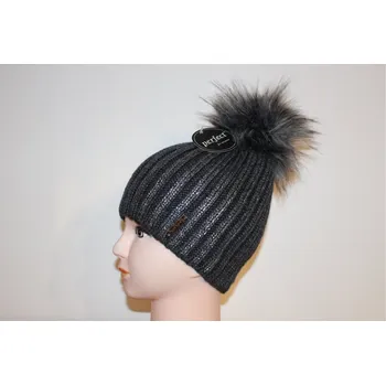 Čepice WOLF Zimní čepice s bambulí 2 Barva: šedá