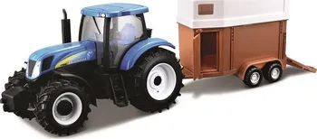 autíčko Bburago New Holland T7000 Tractor with HorseTrailer 1:32