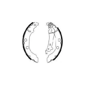 Brzda pro motocykl zadní brzdové čelisti peugeot 406,4241J4,REMSA