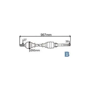 Poloosa kola pravá poloosa renault laguna 1.9 DCI,8200014118*,GRESA