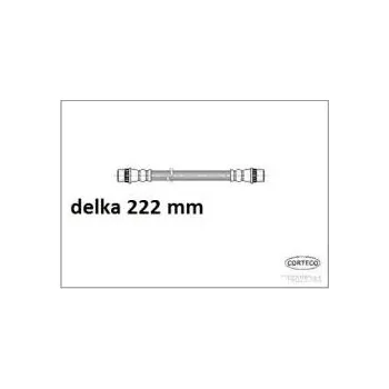 Brzdová hadice zadní brzdová hadička peugeot 206,levá,4806.94*,CORTECO