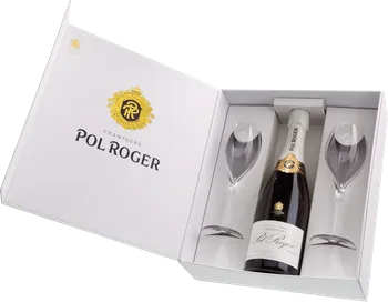 Pol Roger Brut Réserve 0,75 l + 2 sklenice