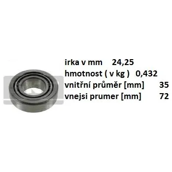 ložisko kola renault mascott 24,25x35x72