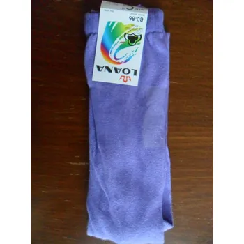 Dětské punčochové kahoty 50112-LOANA fialové 80-86 (dětské hladké bavlněné punčochové kalhoty s elastanem)