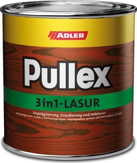 Adler PULLEX 3IN1-LASUR (Impregnační olejová lazura) bezbarvá Velikost balení: 2,5 l + dárek k objednávce nad 1000Kč
