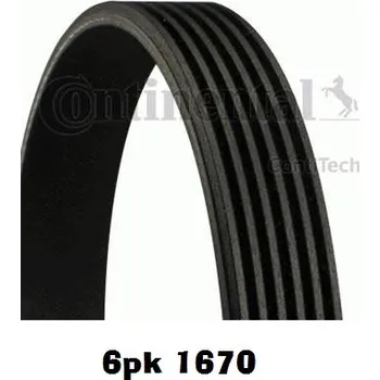 Autodíl plochý řemen 6pk1670