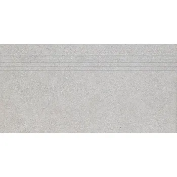 Dlažba Rako Block DCP84780, schodovka, matná, světle šedá, 40 x 80 x 1 cm