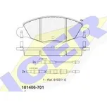 přední brzdové destičky citroen C5,4252.49,ICER 181406-701