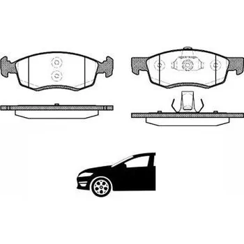 Brzdová destička brzdové destičky dacia sandero,logan,6001549803,remsa 0172.32