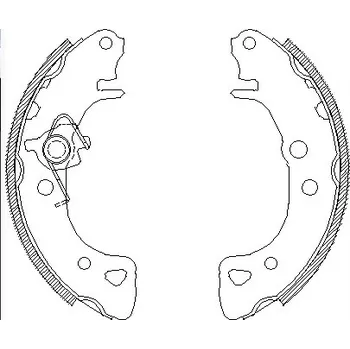 Brzdová čelist zadní brzdové čelisti citroen,peugeot,4241.e7,remsa