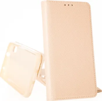 Pouzdro na mobilní telefon Forcell Smart Book pro Xiaomi Redmi 7A zlaté