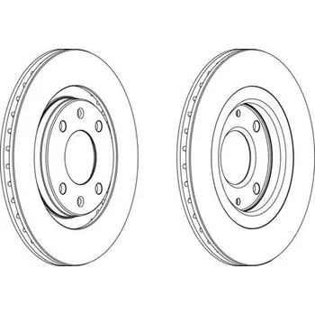 Brzdový kotouč přední brzdový kotouč citroen,peugeot,4246.97*,ferodo ddf-192