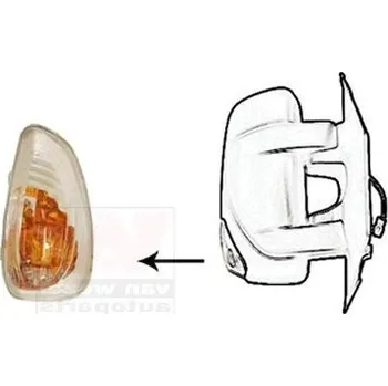 Směrový světlomet 261603141R blikač renault master,pravý do zrcátka