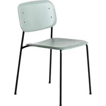 Jídelní židle HAY Židle Soft Edge 40, dusty green oak/black powder coated steel