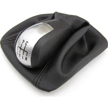 Hlavice řadicí páky Diamond Řadící páka Škoda Octavia II (2004 - 2013) 5 rychlostí, stříbrná plaketka