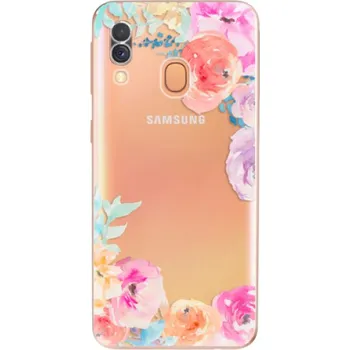 Pouzdro na mobilní telefon Odolné silikonové pouzdro iSaprio - Flower Brush - Samsung Galaxy A40