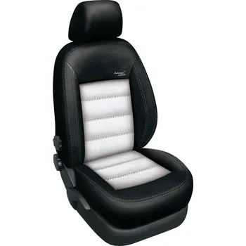 Potah sedadla Automega Mazda 5 I 7 míst 2005-2010 Authentic Leather černobílé