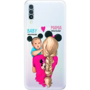 Pouzdro na mobilní telefon Odolné silikonové pouzdro iSaprio - Mama Mouse Blonde and Boy - Samsung Galaxy A50