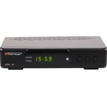 Set top box DVB-T2 přijímač OPTICUM DVB-T2 Lion 5-M H.265 HEVC set-top-box free_store_pickup