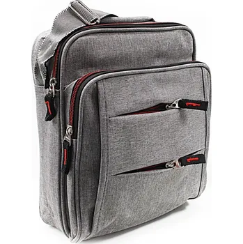 Světle šedá pánská praktická crossbody taška Abdon