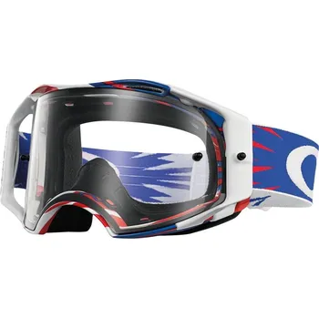 Motocyklové brýle Recenze Oakley Airbrake MX High Voltage Red/White/Blue