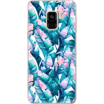 Pouzdro na mobilní telefon Odolné silikonové pouzdro iSaprio - Palm Leaves 03 - Samsung Galaxy A8 2018