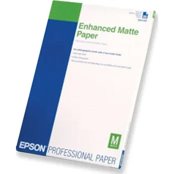 Fotopapír Epson Enhanced Matte Paper C13S041718, 21x29,7cm, A4, 250ks, inkoustový, bílý, foto papír