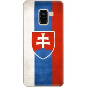 Pouzdro na mobilní telefon Odolné silikonové pouzdro iSaprio - Slovakia Flag - Samsung Galaxy A8 2018