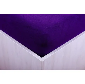Prostěradlo Teptex Prostěradlo froté tmavě fialové 90, 180 x 200 cm - Prostěradlo froté tmavě fialové 90x200 cm