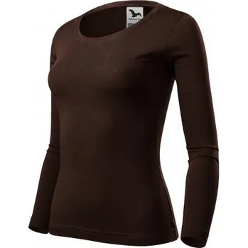 pracovní tričko MALFINI Triko FIT-T LS LADY 160g, různé barvy Velikost XS kávové