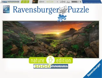 Puzzle Ravensburger Západ slunce nad Islandem 1000 dílků