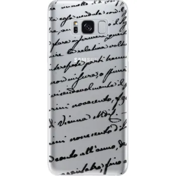 Pouzdro na mobilní telefon Odolné silikonové pouzdro iSaprio - Handwriting 01 - black - Samsung Galaxy S8