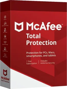 Zrychlení počítače McAfee Total Protection ESD 5 PC 1 rok