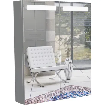 Zrcadlo INTEDOOR zrcadlová skříňka s LED osvětlením D ZS 80 Varianta: 24 Woodline creme + doprava zdarma + při platbě převodem sleva