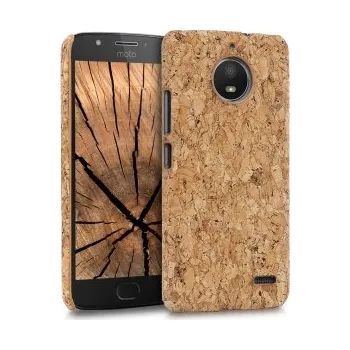 Pouzdro na mobilní telefon Pevné pouzdro pro Motorola Moto E4 - světle hnědá