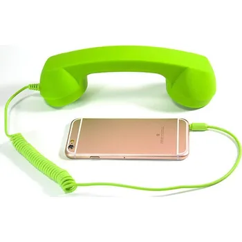 Žertovný předmět GFT Retro sluchátko na mobil zelené