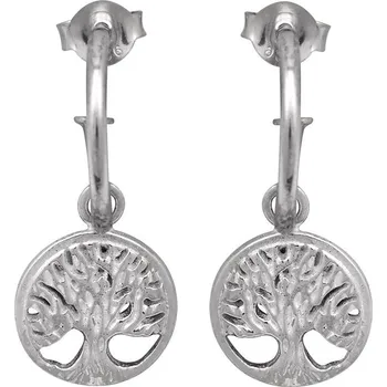 Náušnice Stříbrné náušnice Ag 3,1 g strom života