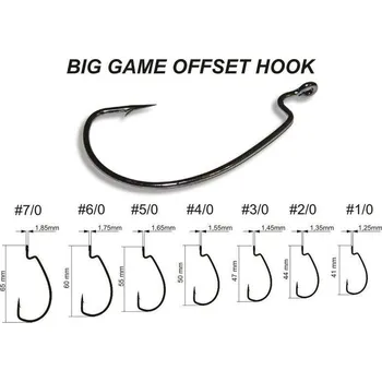Rybářský háček Crazy Fish Háčky Offsetové BIG GAME OFFSET HOOK Velikost háčků: 5/0
