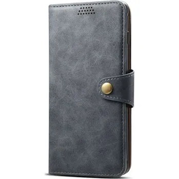 Pouzdro na mobilní telefon Lenuo Leather pro Samsung Galaxy S10 šedé