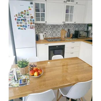 ubrus Mekke sklo Ubrus na stůl z měkkého skla 58x128 cm Ubrus: Průhledná lesklá folie