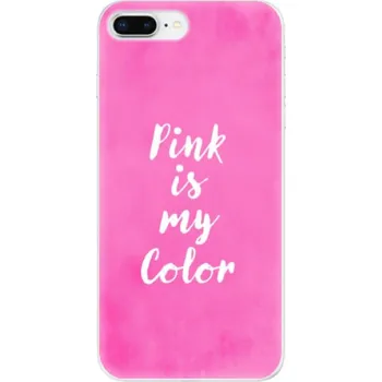 Pouzdro na mobilní telefon Silikonové pouzdro iSaprio - Apple iPhone 8 Plus - Pink is my color (Odolný silikonový kryt, obal, pouzdro iSaprio - Apple iPhone 8 Plus - Pink is my color - skvělá ochrana a pružnost, stylový UV potisk, lehkost, tiskne se v České republice)