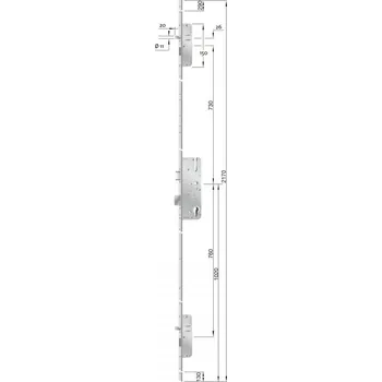 zadlabací zámek KFV AS 2300